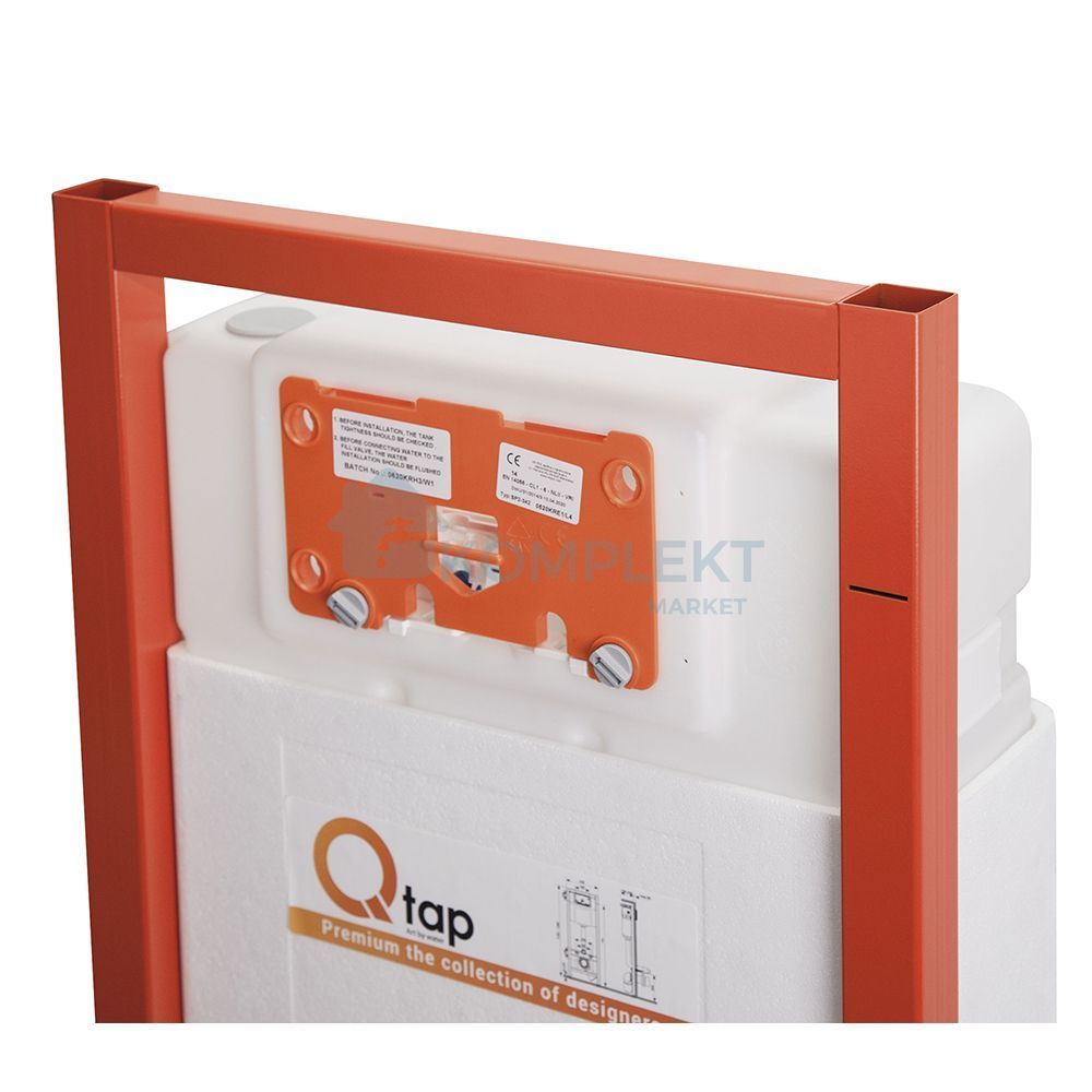 Інсталяція Qtap Nest ST з чорною матовою панеллю змиву QT0133M425M08V1091MB
