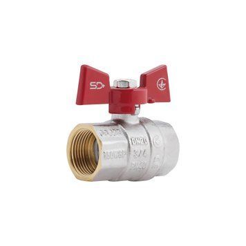 Кран кульовий SD Plus 3/4" ВВ для води (метелик) SD602NW20PN40