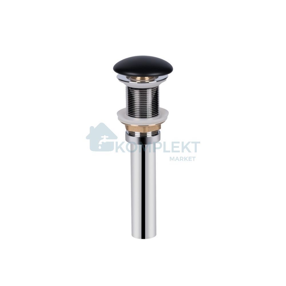 Раковина накладна прамокутна 485х375х135мм Qtap Tern Matt Black (з донним клапаном)