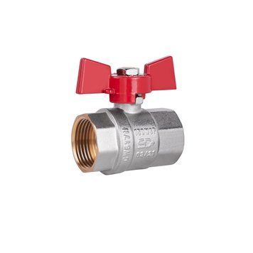 Кран кульовий SD Plus 1" ВВ для води (метелик) SD602NW25PN40