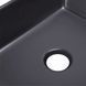 Раковина накладна прамокутна 485х375х135мм Qtap Tern Matt Black (з донним клапаном)