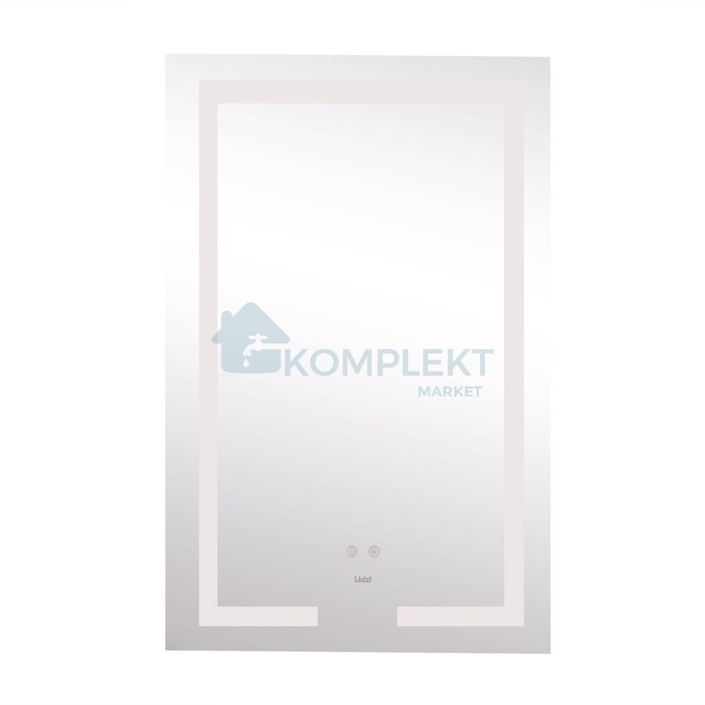 Дзеркало прямокутне з LED-підсвічуванням Lidz Kubis KU1 500х800 з димером та антизапотіванням, Ні