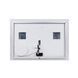 Дзеркало Qtap Stork 1000х700 з LED-підсвічуванням Touch, з лінзою та годинником QT1578142270100W, Так
