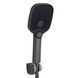Латунний змішувач для ванни Qtap Gemini (з душовим гарнітуром) QTGEM259GMB45684 Gunmetal Black PVD