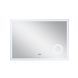 Дзеркало Qtap Stork 1000х700 з LED-підсвічуванням Touch, з лінзою та годинником QT1578142270100W, Так