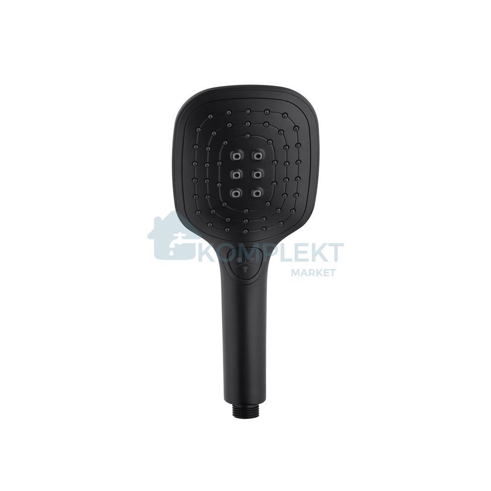 Лійка для ручного душу Kroner KRP Edelstahl Kubus SCH700 106х120 (чорна матова)