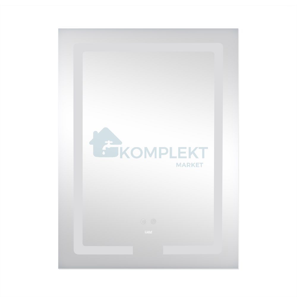 Дзеркало прямокутне з LED-підсвічуванням Lidz Kubis KU1 600х800 з димером та антизапотіванням, Ні