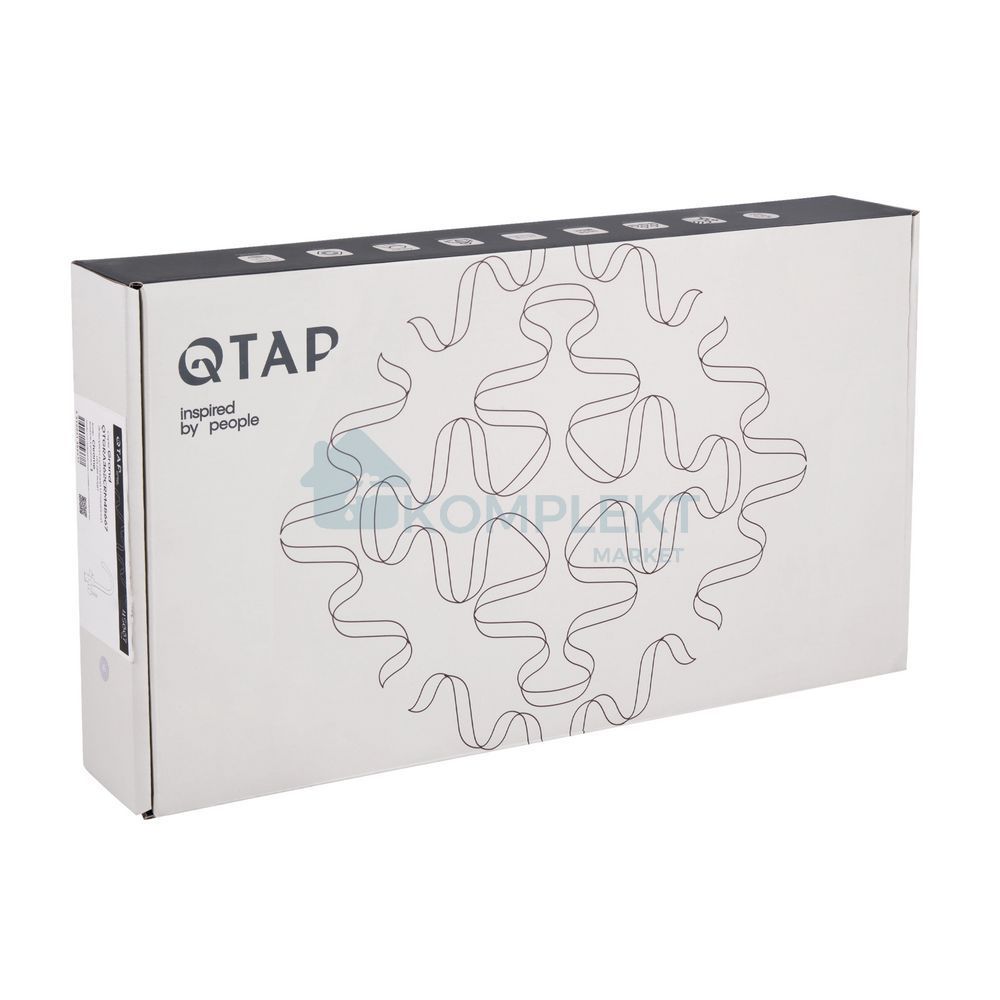 Змішувач для раковини латунний Qtap Vlasta New (високий вилив) QTVLA269CRM45652 Хром