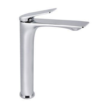 Змішувач для раковини латунний Qtap Vlasta New (високий вилив) QTVLA269CRM45652 Хром