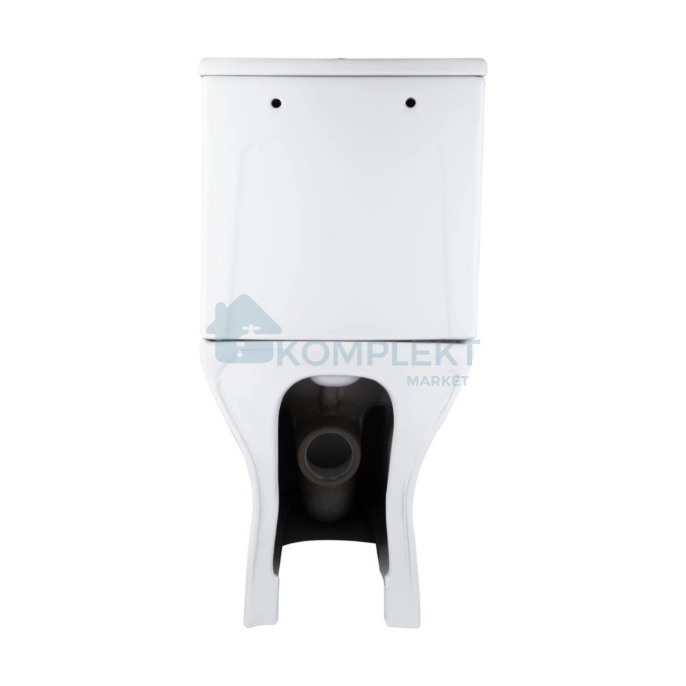 Унітаз підлоговий Qtap Aries Rimless безобідковий з сидінням Soft-close WHITE QT03228302W