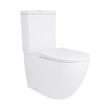 Підлоговий унітаз-компакт Qtap Jay QT07222176W з сідінням Slim, Soft-close