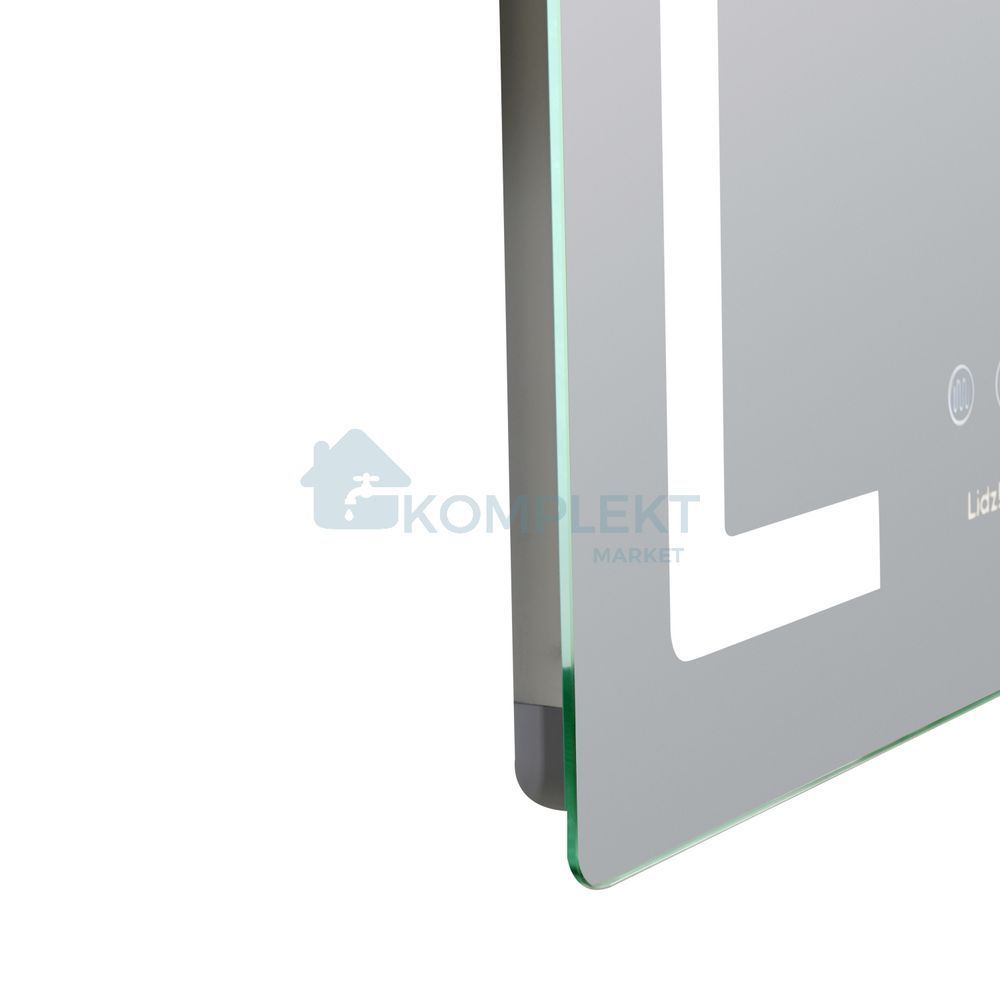 Дзеркало прямокутне Lidz Kubis KU2 500х800 з LED-підсвічуванням, з димером та антизапотіванням, Ні