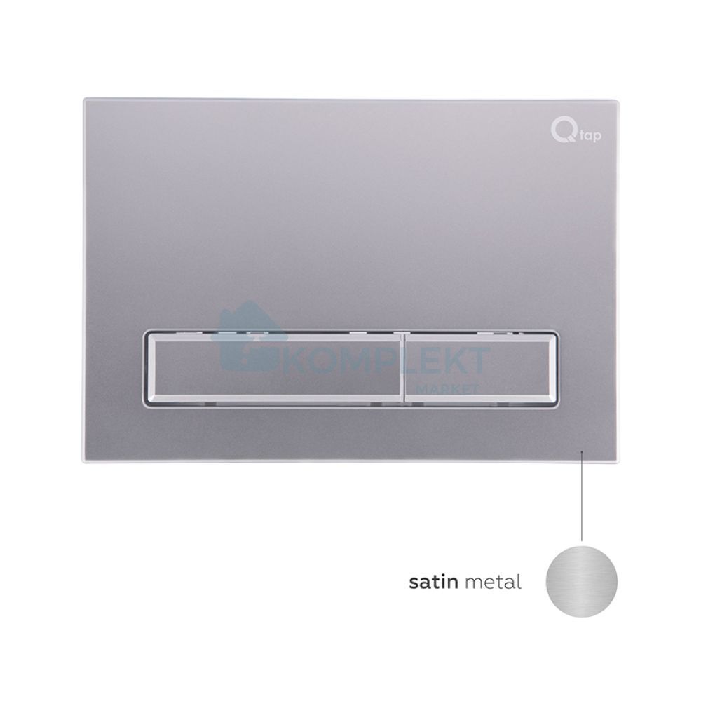 Клавіша змиву для інсталяції Qtap Nest QT0111M08382SAT (сіра матова)