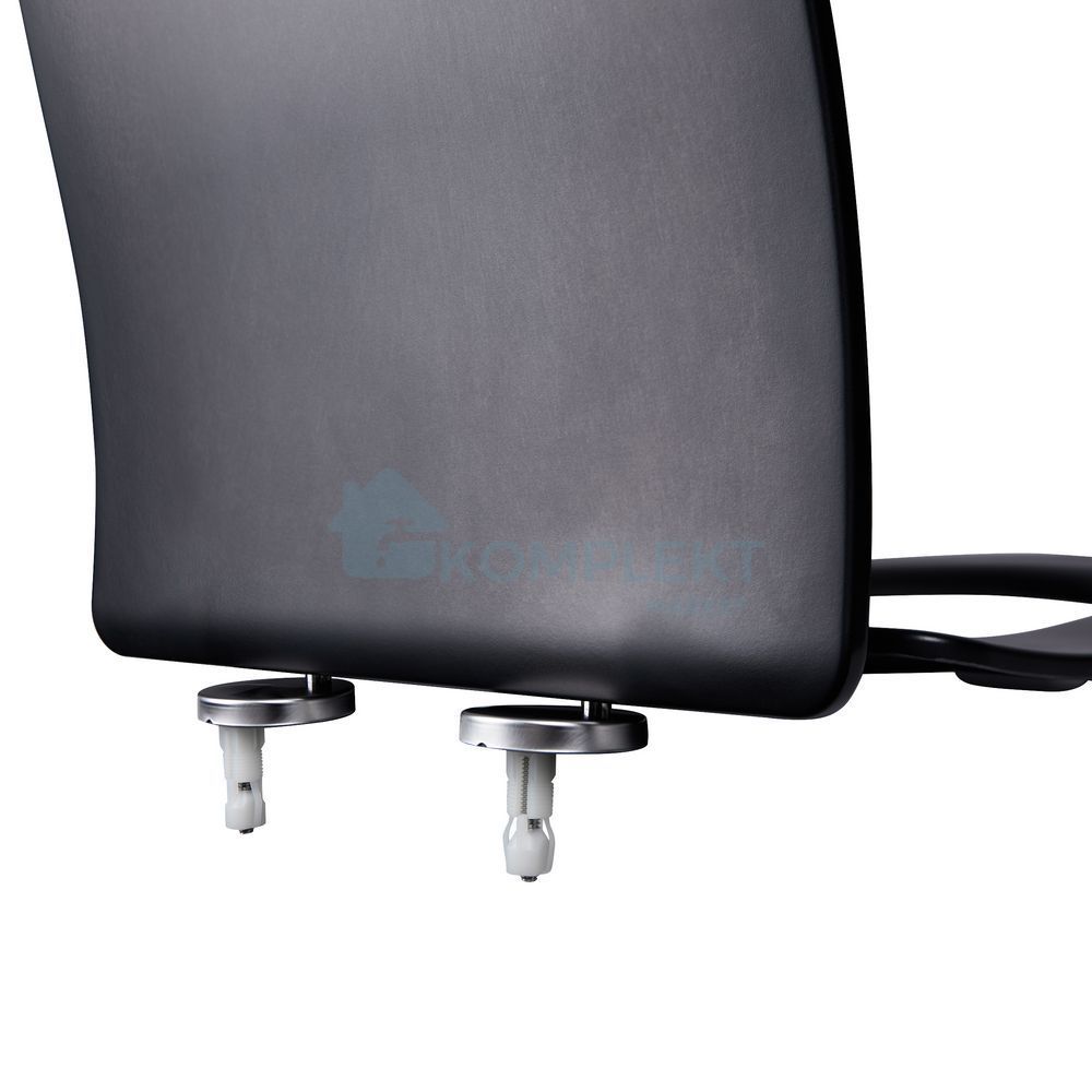 Сидіння для унітаза Qtap (Robin, Scorpio) з мікроліфтом Slim QT99U184UF450MB (чорне матове)