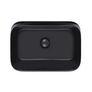 Раковина накладна прямокутна 545х400мм Qtap Scorpio (чорна матова)