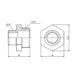 Ніпель редукційний SD Forte 3/8"х1/4" SF35996