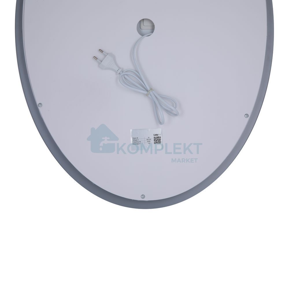 Овальне дзеркало Lidz Vida VI1 500х700 мм з LED-підсвіткою, димером та антизапотіванням, Ні