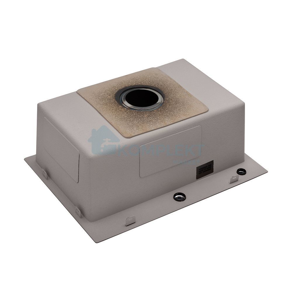 Кухонна мийка Kroner KRP Derby 5843HM 580&times;430 мм, графіт (PVD), нержавіюча сталь, інтегрована, товщина 2.5/0.5 мм