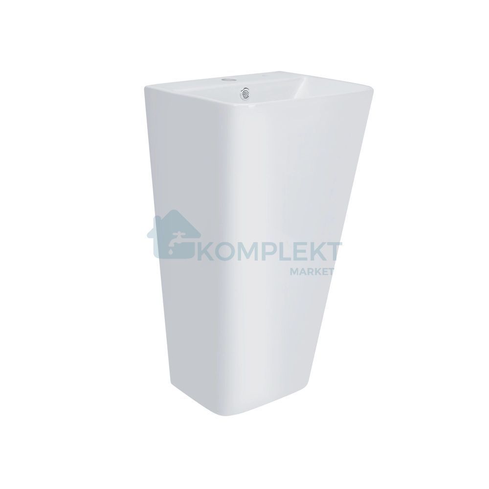 Раковина підлогова моноблок 430х370х825 мм Qtap Tern White ( з донним клапаном)