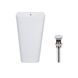 Раковина підлогова моноблок 430х370х825 мм Qtap Tern White ( з донним клапаном)