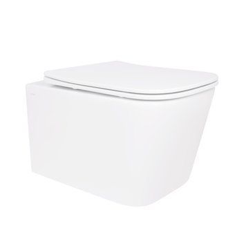 Унітаз підвісний Qtap Crow безобідковий з сідінням Soft-close QT05335171W