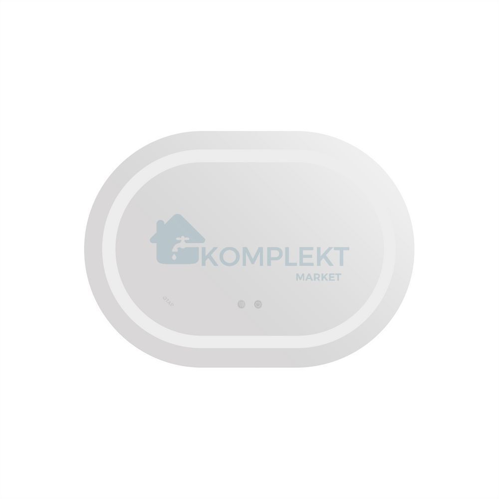 Дзеркало овальне Qtap Gemini GE1 700х500 з LED-підсвіткою, димером та антизапотіванням, Ні