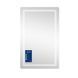 Дзеркало Qtap Mideya MI2 500&times;800 мм з LED-підсвіткою, сенсорним димером та антизапотіванням, заокруглені кути, Ні