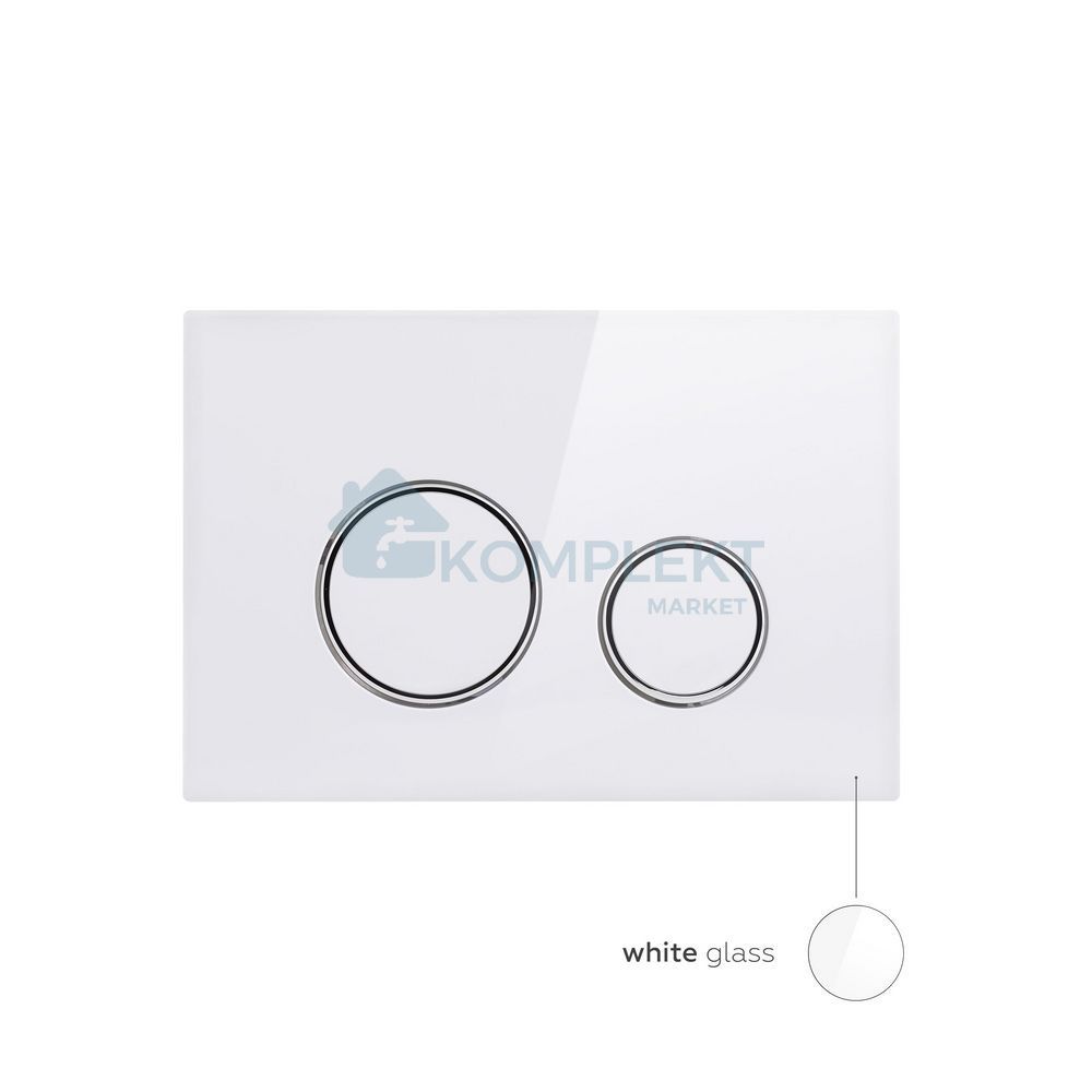 Панель змиву для унітаза Qtap Nest QT0111M11V1114W (біла)