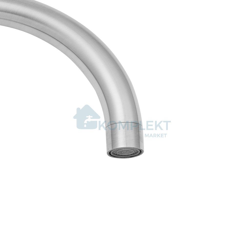 Змішувач для раковини високий Agua Acero INOX011 (нержавіюча сталь)