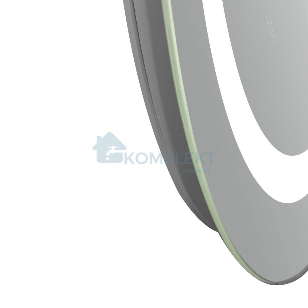 Дзеркало овальне Qtap Gemini 800х700 з LED-підсвічуванням Touch, з антизапотіванням, з димером, рег. темп. кольору (3000-6500K) Reverse QT2578R6080, Ні