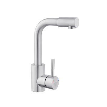 Змішувач для раковини з нержавіючої сталі Kroner KRP Edelstahl Klassisch ESG012 (нікель)