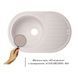 Кухонная мийка з штучного каменю Lidz 760x500 COL-06 (світло-бежевий матовий)
